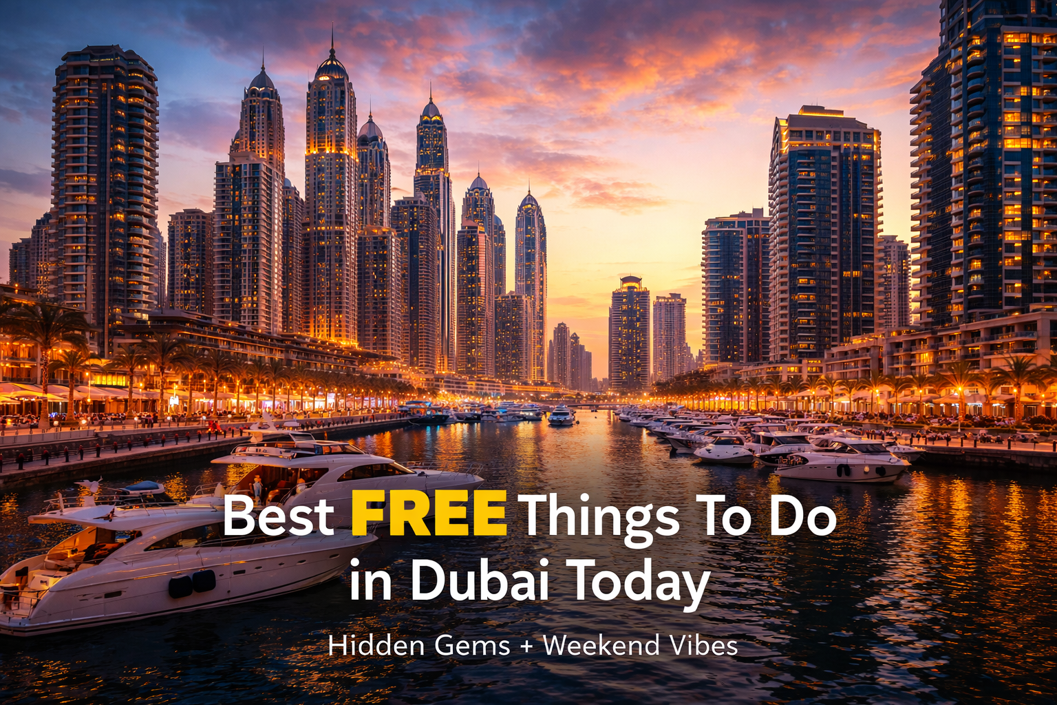 Discover the best free things to do in Dubai today including beaches, hidden gems, and budget-friendly experiences across the city.